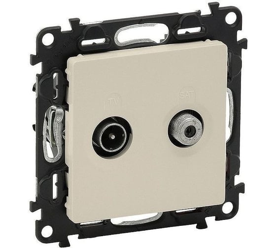 Розетка TV-SAT Legrand VLN звезда 2-каб 753058 1