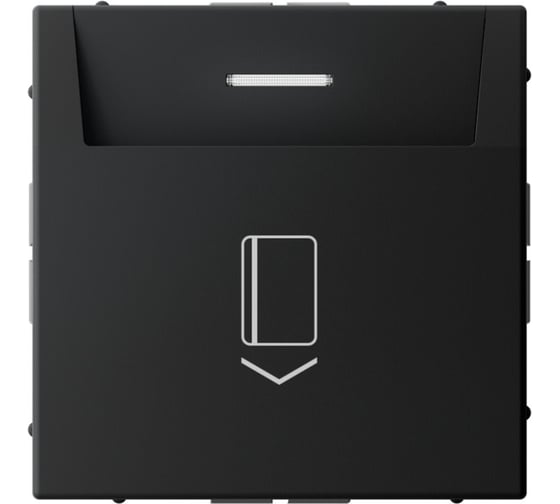 Выключатель карточный Systeme Electric ARTGALLERY 10А, без задержки времени, быстр.клемм., КАРБОН GAL001014S