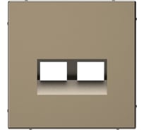 Накладка двойная Systeme Electric ARTGALLERY для информационных функций типа Keystone, МОККО GAL000690