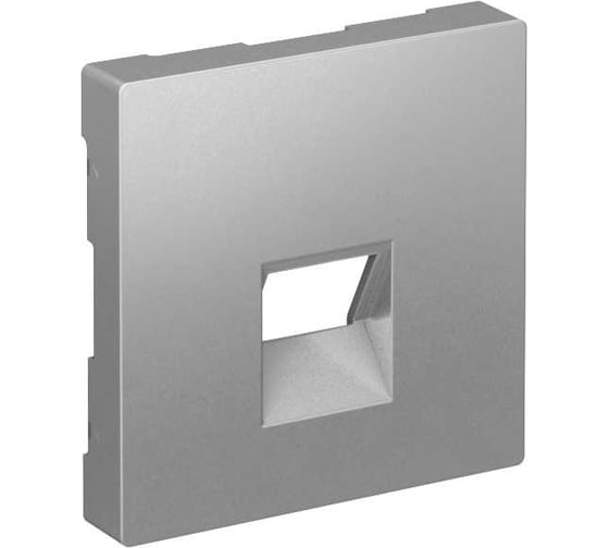 Накладка Systeme Electric ATLASDESIGN для информационных функций типа Keystone, АЛЮМИНИЙ ATN000384 1