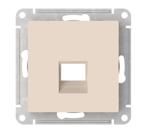 Накладка Systeme Electric ATLASDESIGN для информационных функций типа Keystone, БЕЖЕВЫЙ ATN000284