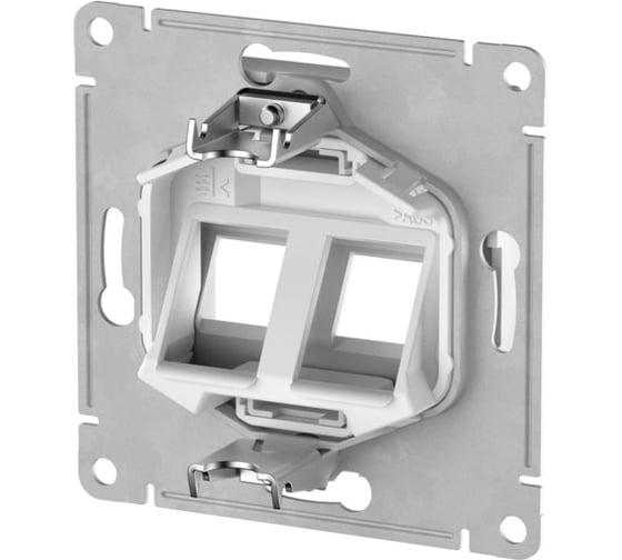 Накладка двойная Systeme Electric ATLASDESIGN для информационных функций типа Keystone, БЕЖЕВЫЙ ATN000290
