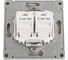 Розетка двойная компьютерная Systeme Electric ARTGALLERY RJ45+RJ45, кат. 5е, механизм, АЛЮМИНИЙ GAL000385 3