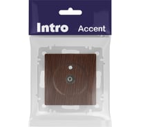 Розетка Intro Accent 630110 TV одиночная, IP20, СУ, венге Б0063620