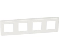 Рамка Legrand Программа Mosaic 4x2 модуля горизонтальная белая 078808