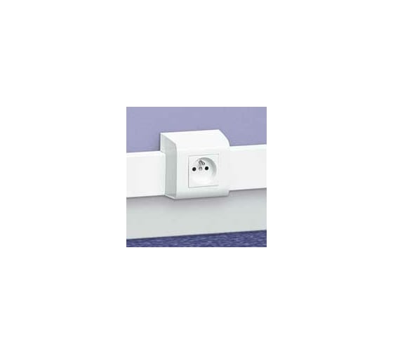 Рамка Legrand Mosaic - для мини-плинтусов DLPlus 60х16/20 - на 2 модуля - белый 30377