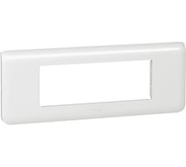 Рамка Legrand Программа Mosaic 6 модулей горизонтальная белая 078816