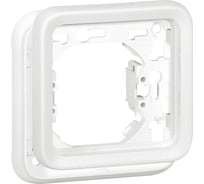 Рамка Legrand-суппорт для встроенного монтажа антибакт. покрытие Программа Plexo 1 пост модульный белый 070792
