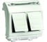 Компьютерная розетка DKC RJ-45, категория 5Е, слоновая кость, 2 модуля 75656S 1