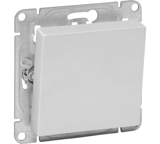 Механизм выключателя EKF, одноклавишный, перекрёстный, алюминий Эпика UP1-SWA-12 1