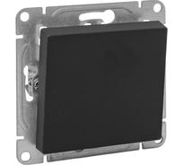 Механизм выключателя EKF, одноклавишный, перекрёстный, чёрный Эпика UP1-SWB-12