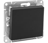 Механизм выключателя EKF, одноклавишный, проходной, чёрный Эпика UP1-SWB-11