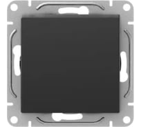 Механизм выключателя EKF, одноклавишный, кнопочный, чёрный Эпика UP1-SWB-13