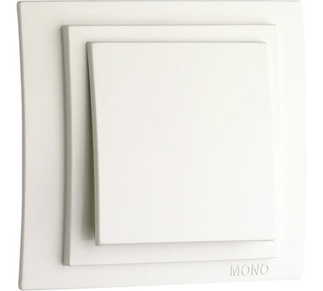 1-клавишный выключатель MONO ELECTRIC Larissa, белый 103-191925-100