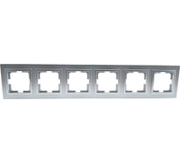 6-я рамка MONO ELECTRIC Despina, серебро 102-210000-166