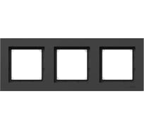 3 - местная рамка EKF IP44, чёрная, пластик Эпика UP1-FPB-03-44