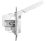 Механизм розетки EKF 16А, IP44, с заземлением, со шторками, c крышкой, белый Эпика UP1-SOW-111-44 5