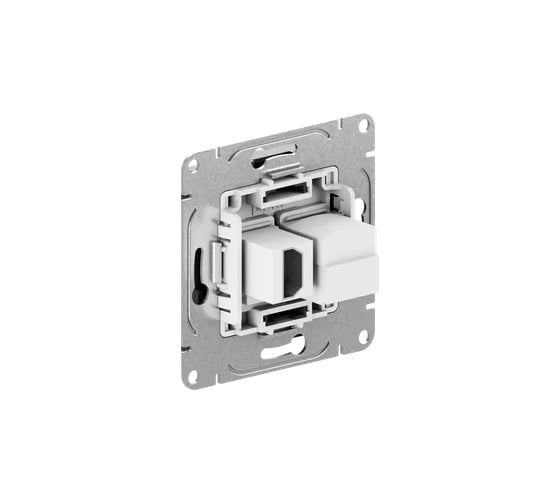 Механизм розетки EKF HDMI+RJ45 (cat5), чёрный Эпика UP1-SOB-HDMI+RJ45