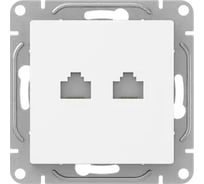 Механизм розетки EKF RJ45 - 2шт, (cat5), белый Эпика UP1-SOW-2RJ45-5