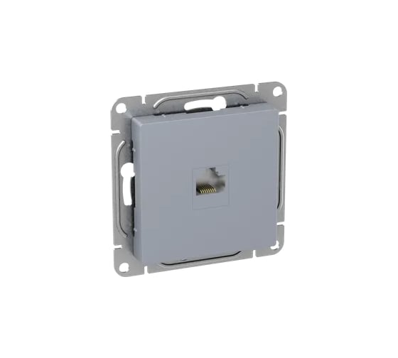 Механизм розетки EKF RJ45 (cat5), алюминий Эпика UP1-SOA-RJ45-5