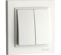 Двухклавишный выключатель MONO ELECTRIC Despina, слоновая кость 102-010025-102