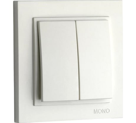 Двухклавишный выключатель MONO ELECTRIC Despina, слоновая кость 102-010025-102