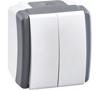 2-клавишный выключатель MONO ELECTRIC Octans, IP54 154-020001-102
