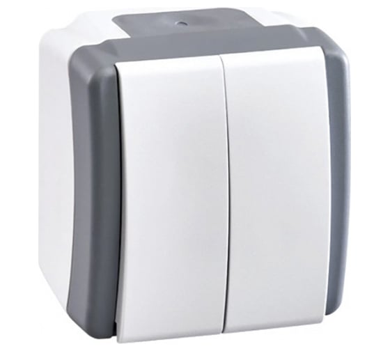 2-клавишный выключатель MONO ELECTRIC Octans, IP54 154-020001-102 1