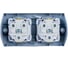 2-я розетка MONO ELECTRIC Octans, с заземлением, серая 104-020007-120 4