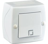 1-клавишный выключатель MONO ELECTRIC Octans, белый 104-010101-100