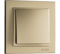 Одноклавишный выключатель MONO ELECTRIC Despina, титан 102-222225-100