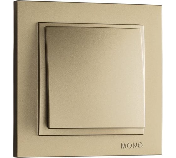 Одноклавишный выключатель MONO ELECTRIC Despina, титан 102-222225-100
