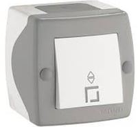 1-клавишный проходной выключатель MONO ELECTRIC Octans, серый 104-020001-109
