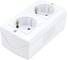 2-я розетка MONO ELECTRIC Octans, с заземлением, белая 104-010107-120 2