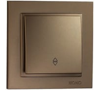 Одноклавишный проходной выключатель MONO ELECTRIC Despina, бронза 102-232325-109