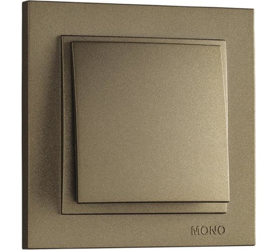 Одноклавишный выключатель MONO ELECTRIC Despina, бронза 102-232325-100