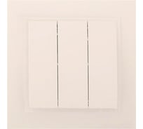 Трехклавишный выключатель MONO ELECTRIC Despina, слоновая кость 102-010022-114