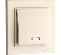 Одноклавишный выключатель с подсветкой Despina, слоновая кость 102-010025-101