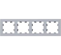 Рамка EKF Эпика 4-местная, алюминий, пластик UP1-FPA-04