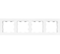 Рамка EKF Эпика 4-местная, белая, пластик UP1-FPW-04