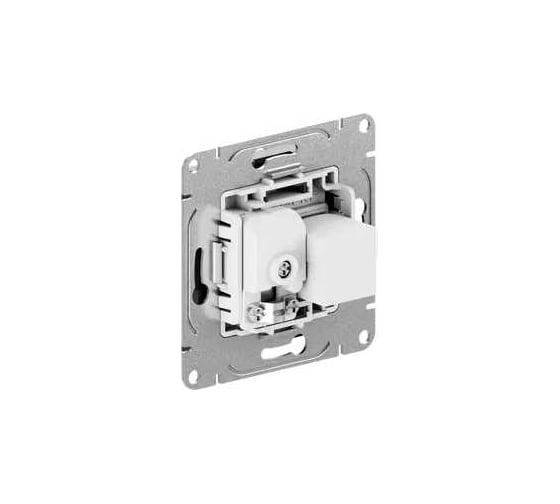 Механизм розетки TV+RJ45 EKF Эпика (cat5), чёрный UP1-SOB-TV+RJ