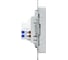Механизм розетки TV+RJ45 EKF Эпика (cat5), алюминий UP1-SOA-TV+RJ 7
