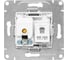 Механизм розетки TV+RJ45 EKF Эпика (cat5), алюминий UP1-SOA-TV+RJ 8