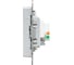 Механизм розетки TV+RJ45 EKF Эпика (cat5), алюминий UP1-SOA-TV+RJ 9
