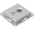 Механизм розетки TV+RJ45 EKF Эпика (cat5), алюминий UP1-SOA-TV+RJ 12