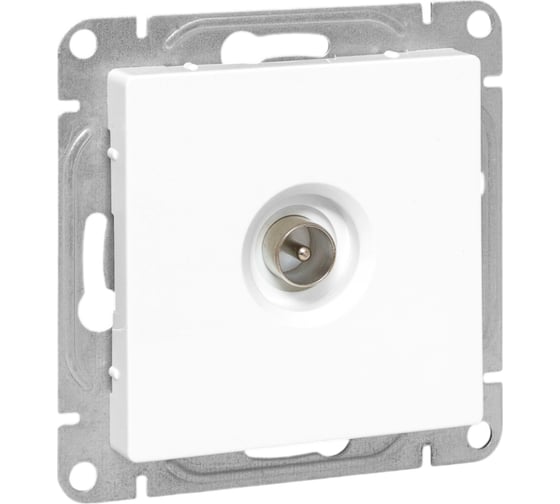 Механизм розетки TV EKF Эпика одиночная, белый UP1-SOW-TV-1 1