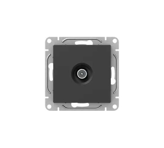 Механизм розетки TV EKF Эпика одиночная, чёрный UP1-SOB-TV-1 1