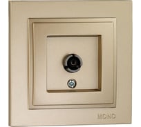 TV розетка MONO ELECTRIC Despina, оконечная, с экраном, титан 102-222205-138