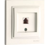 Телефонная розетка MONO ELECTRIC Despina Rj45, Cat3, слоновая кость 102-010005-124