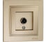 TV розетка MONO ELECTRIC Despina, проходная, универсальная, экран, титан 102-222205-137 1